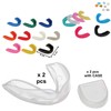 Professional Single Mouthguard Protection Unisex Bite Moldable Non-Toxic with Case