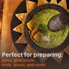 Mexican Molcajete Bowl with Tortilla Basket by Verve Culture, Basalt