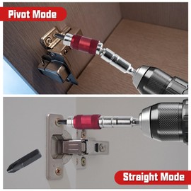 LEONTOOL Extension Bit, Universal Joint, Magnetic Absorption, Universal Bit Adapter, Bit Joint, Universal Socket, Socket Adapter, Oscillating Angle, 0°-20°, Variable Direction, Fast Separation Lock,