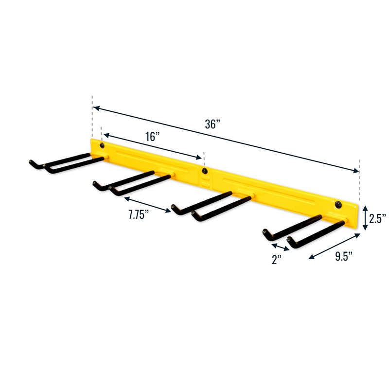 StoreYourBoard 36" Garage Tool Organizer Wall Mount | Garden Tool