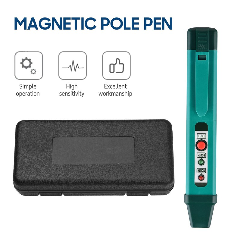 Polarity Tester, Mini Portable Magnetic Field Detector, Pen Magnet Tool,