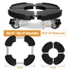DOFIMATE 2 Pack Rolling Plant Stand with Wheels,15-21’’Adjustable Heavy Duty
