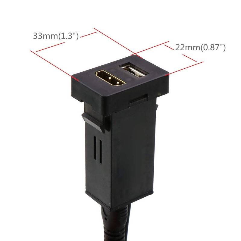 TOYOTA For Toyota vehicles HDMI Connection Unit Input Port QC3.0