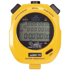 Ultrak 495 100 Lap Memory Timer (2-Pack), Yellow