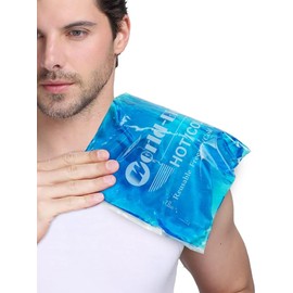 WORLD-BIO Extra Large Gel Ice Packs for Injuries Reusable Gel Cold Compress for Shoulder, Knee, Back and Neck - Hot and Cold Gel Packs for Pain, Injury, Surgery - 8.3" x 12.4"
