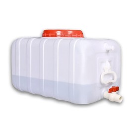 SXKJDM Large Plastic Water Storage Tanks Emergency Water Storage 50L/80L/110L/200L Camping & Hiking Water Storage Water Container Multifunctional Water Tank(Size:50L/13.2gallon)