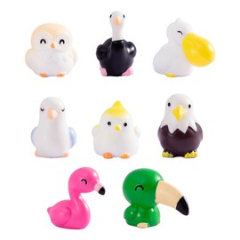 EMiEN 8 PCS Little Bird 8 Styles Little Bird Miniature Ornament for DIY Dollhouse Decoration Fairy Garden Plant Décor, Nice Decoration Accessories for Desk,Cabinet,Kids Room,Party etc.