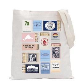 POFULL Martha's Vineyard Matchbook Gift Massachusetts Gift Martha's Vineyard Travel Gift Martha's Vineyard Tote Bag (CHILMARK TAVERN CA)