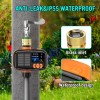 TRJZWA Solar Sprinkler Timer, USB-C Charging Irrigation System 2000mAh for