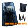 Step Drill Bit Set with 1/4 Inch Hex Shank Nitride