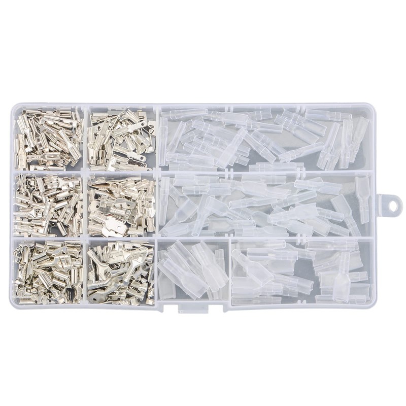 IWISS Flat Terminal Sleeve Male and Female 270-Piece Set for
