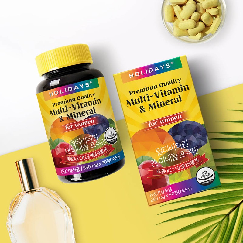 Holidays Multivitamin & Mineral for Women 90 tablets, 2 bottles