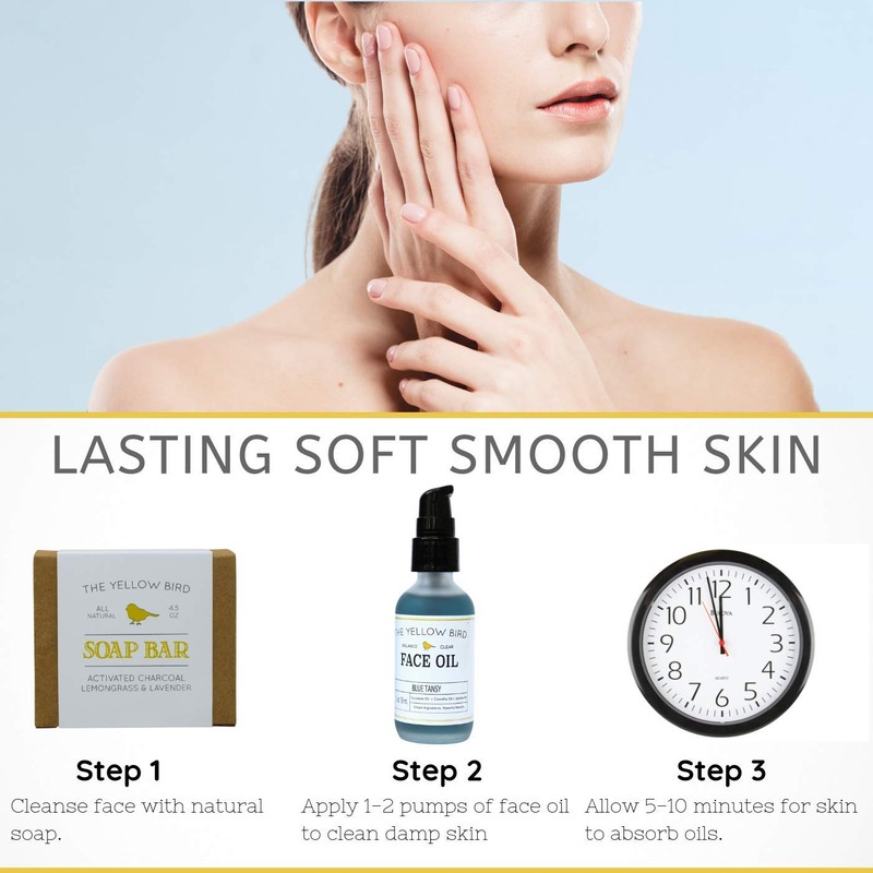 Balancing Blue Tansy Face Oil – Skin Glowing Serum. Anti