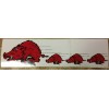 (1) Arkansas Razorbacks Vintage Decal/ Sticker Running Hogs