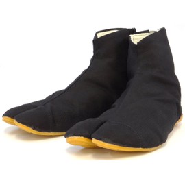 Rikio F5MSP Men's Festival Tabi, Festival Tabi, Magic Specifications, Cushioned, Barefoot Feel, Lightweight, Refreshing, 5-Piece Magic, Black