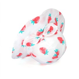 Jerague - Gorro de sol transpirable de algodón plegable de 50+ SPF protector, 202203/Strawberry/White, 6-12 Meses