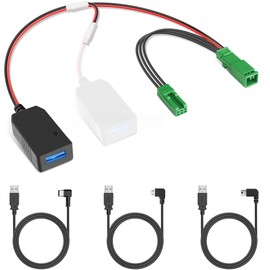 YQMAJIM DashCam Power Adapter,(3P TypeE) Compatible with Volvo and Polestar Models with Auto Dimming Rearview Mirror,Built-in Hide USB to GPS Radar Mirror Dash Cam Charger Adapter Cable,Plug & Play