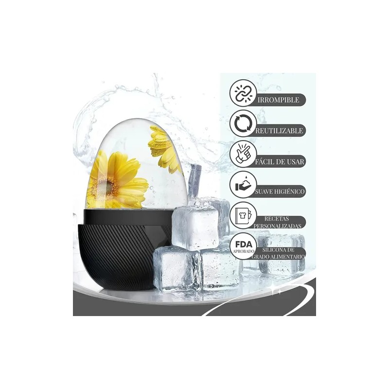 2pzs Rodillo Silicón Hielo Para Masaje Facial Reutilizable