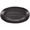 MIN Melamine Wear Black Oval Plate, Large M11-135