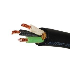 12 AWG 3C 12/3-SOOW Black 600V Portable Cord Cable (100FT)