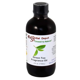 Green Tea Fragrance Oil - 4 oz - Supplied in 4 oz. Amber Glass Bottle with Black Phenolic Cone Lined and Safety Sealed Cap