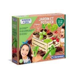 Clementoni - Jardin et Potager hors sol Pour Enfants - Graines biologiques Pour cultiver des légumes - Botanique Ludique À partir de 7 ans - 52518