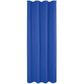 Decorative curtain opaque universal ribbon tape micro satin., blue, 140x175 cm