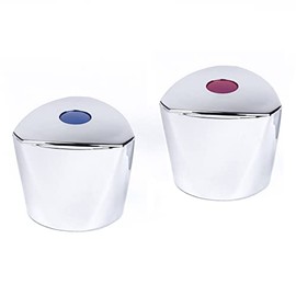 Tap Top Valve Top Chrome Handle Knob Tap Red Blue 1 Inch