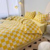 Lunoroey Duvet Cover Set Yellow Single Size Light Grey and