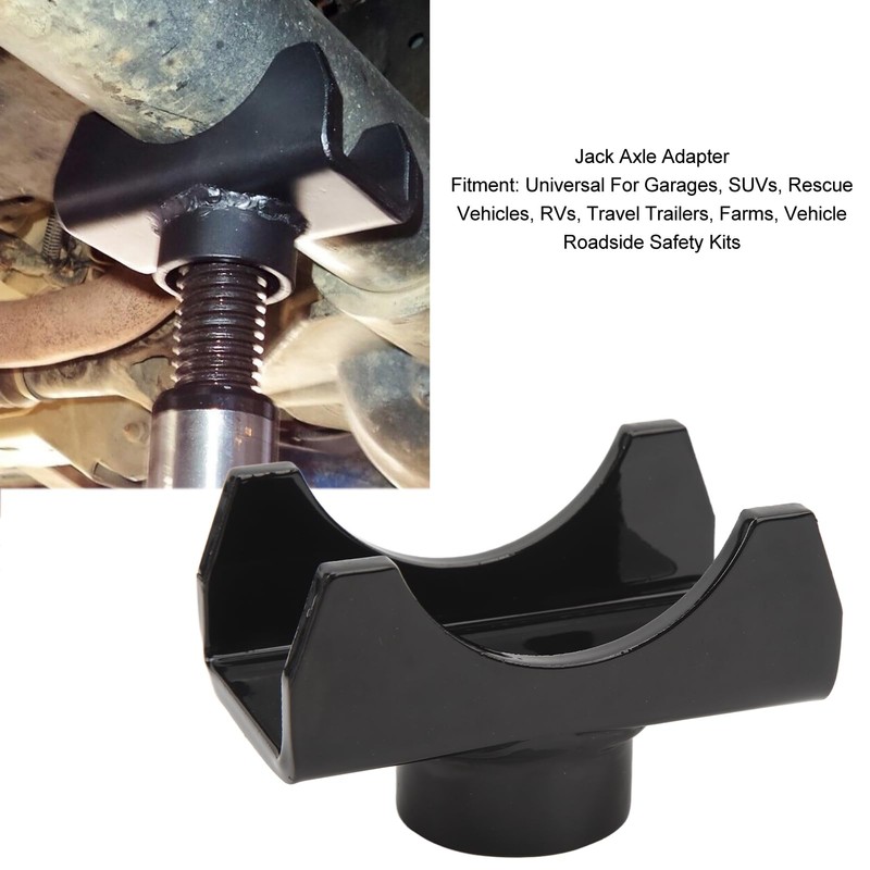 BOROCO Jack Axle Adapter, Black Universal Car Axle Lifting Saddle