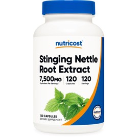 Nutricost Stinging Nettle Root Extract 7500mg Equivalent, 120 Capsules - Vegetarian Friendly, Non-GMO, Gluten Free