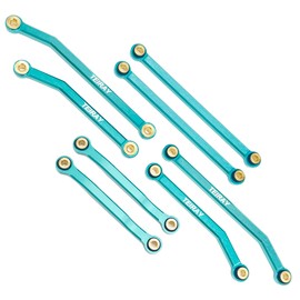 TEIRAY Trx4m Upgrades High Trail Links Clearance Chassis CNC Aluminum Set for Traxxas TRX4M 1/18 Upgrade Parts (Green)