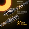 BougeRV 2 Pairs Solar Connectors Y Branch Parallel Adapter Cable