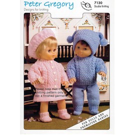 Teddy DK Knitting Pattern Dolls Outfits - 7130