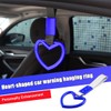 Fekey&JF 2PCS Tsurikawa Rings Heart-Shaped Car Hand Strap, Rear Bumper