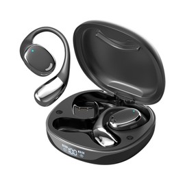 Out of Open Ear Headphones Wireless OWS Ear Hanging Earphones 5.4 Bluetooth Headset Air Bone Conduction Open Ear Earbuds, Outer Over the Ear Earbuds Open Ear Buds Outside the Ear Conducting Headphones