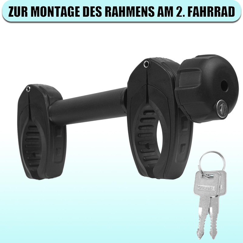Warmfay Black Frame Holder Long 32 cm, Lockable Wheel Frame