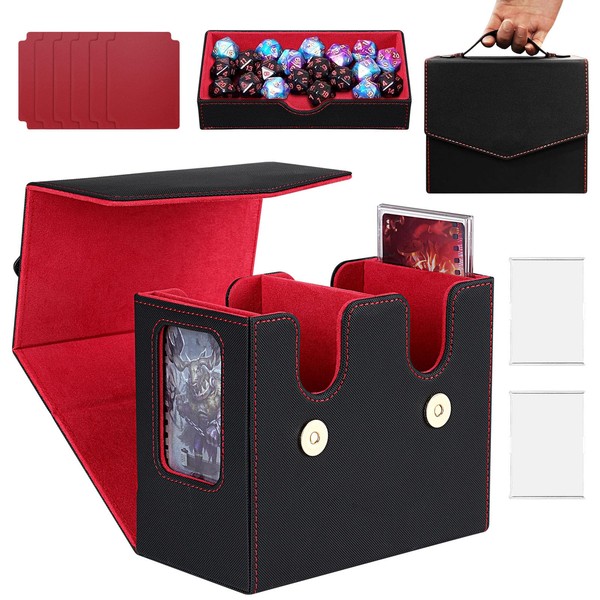Doyosh Card Deck Box for MTG with Commander Display, 2