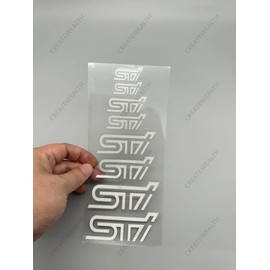 GR Caliper Sticker High-Temperature Resistant Sticker Cool Brake Caliper Cover Waterproof Sticker Brake Caliper (Silver White)
