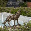 SUMMIT COLLECTION Howling Wolf Figurine Statue Bronze Painted Cold Cast