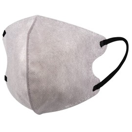 [MASK LABO] ツートーンレイヤースタイルマスク30枚入 バイカラーマスク 3D形状 血色カラー 不織布3層 全国マスク工業会 JIS規格 (アッシュグレー, 1)