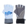 FISHMAN GB-202107 Summer 5 Fingerless Gloves, Blue, Medium