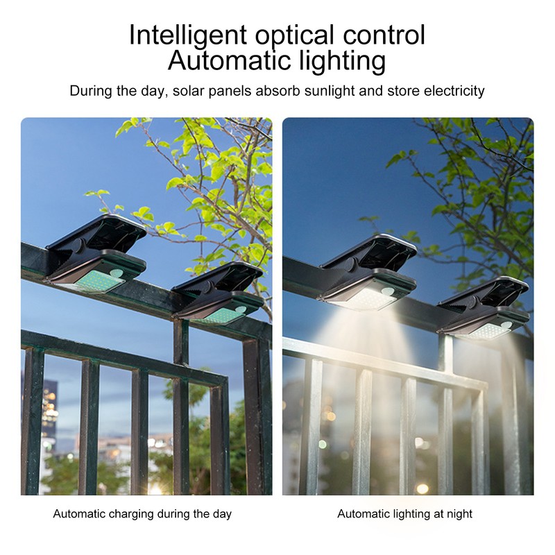 Clip On Solar Motion Light 72 LED Beads IP65 Waterproof