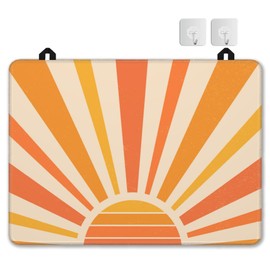 Stove Top Cover for Electric Stove，Vintage Sun Extra Thick Natural Rubber Glass Top Protector, Prevents Scratching, Expands Usable Space 28.5'' x 20.5''