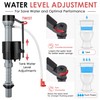 3 Sets Toilet Float Replacement Kit with 2 Inch Flapper