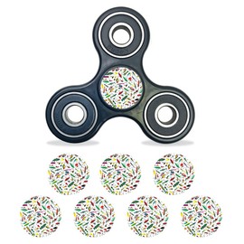 MightySkins Skin Compatible with Fidget Hand Tri-Spinner Center Cap – Bright Lures | Protective, Durable, and Unique Vinyl Decal wrap Cover | Easy to Apply, Remove | Made in The USA