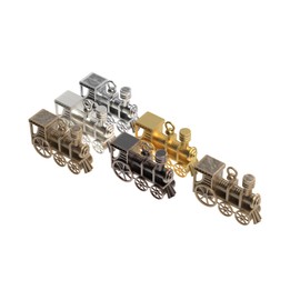 Volareo Mexican Train Marker Train Accessory - Assorted Finishes - Replacement Metal Domino Train Markers for Mexican Train Dominoes (6 Pack)