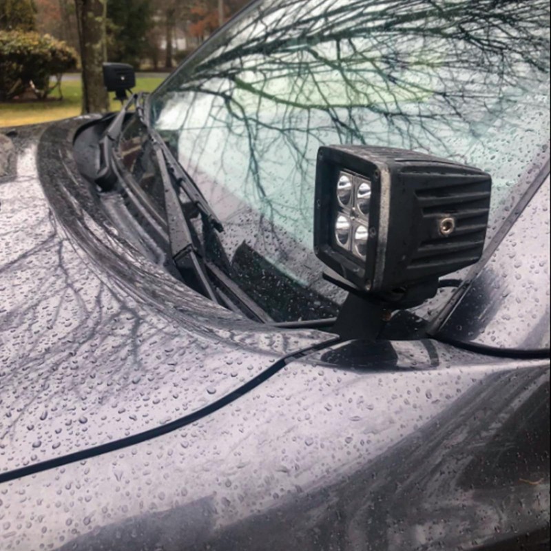 Wsays Upper Hood LED Light Mount Brackets Compatible with Toyota