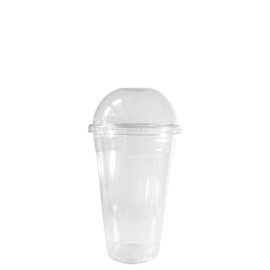 12 oz Cups 1000 Pack | Iced Coffee Go Cups and Dome Lids | Cold Smoothie | Plastic Cups with Dome Lids | Clear Plastic Disposable Pet Cups | Ideal for Coffee Parfait Juice Soda Cocktail Party Cups