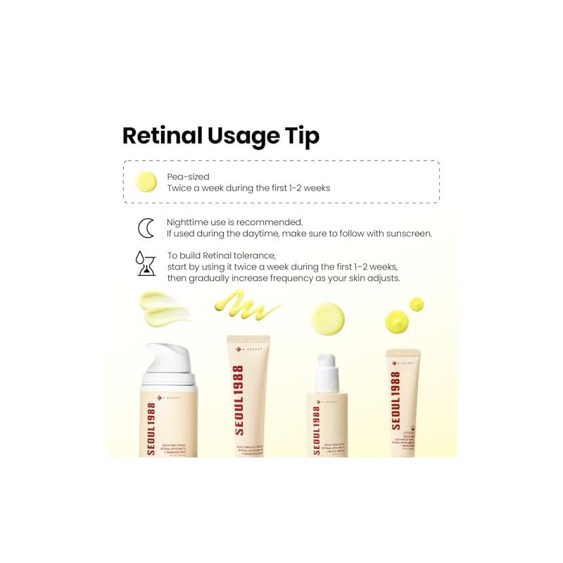 K-SECRET SEOUL 1988 Retinal Eye Cream Formulated with Advanced Retinal
